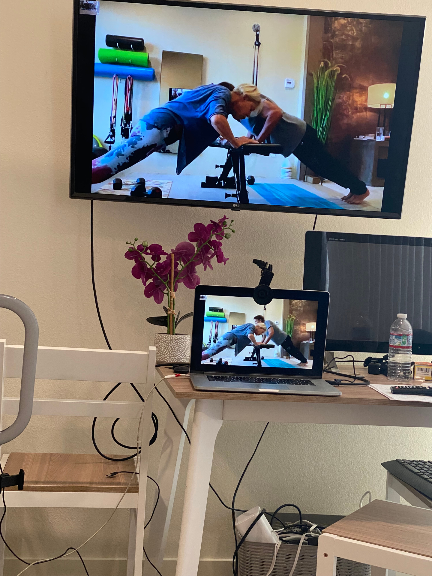 Virtual coaching setup