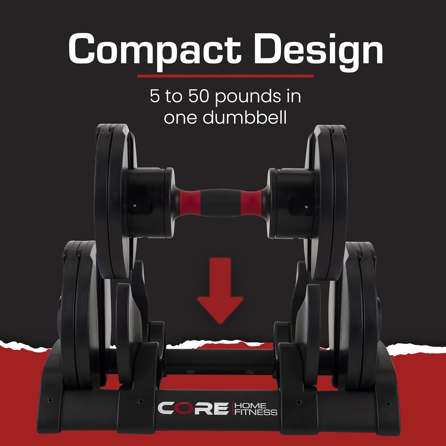 Core Fitness Adjustable Dumbbell Set