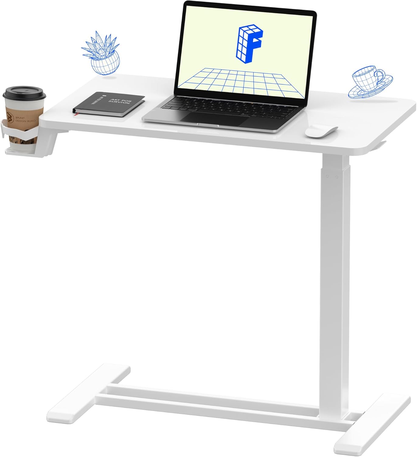 FLEXISPOT Pneumatic Mobile Standing Desk