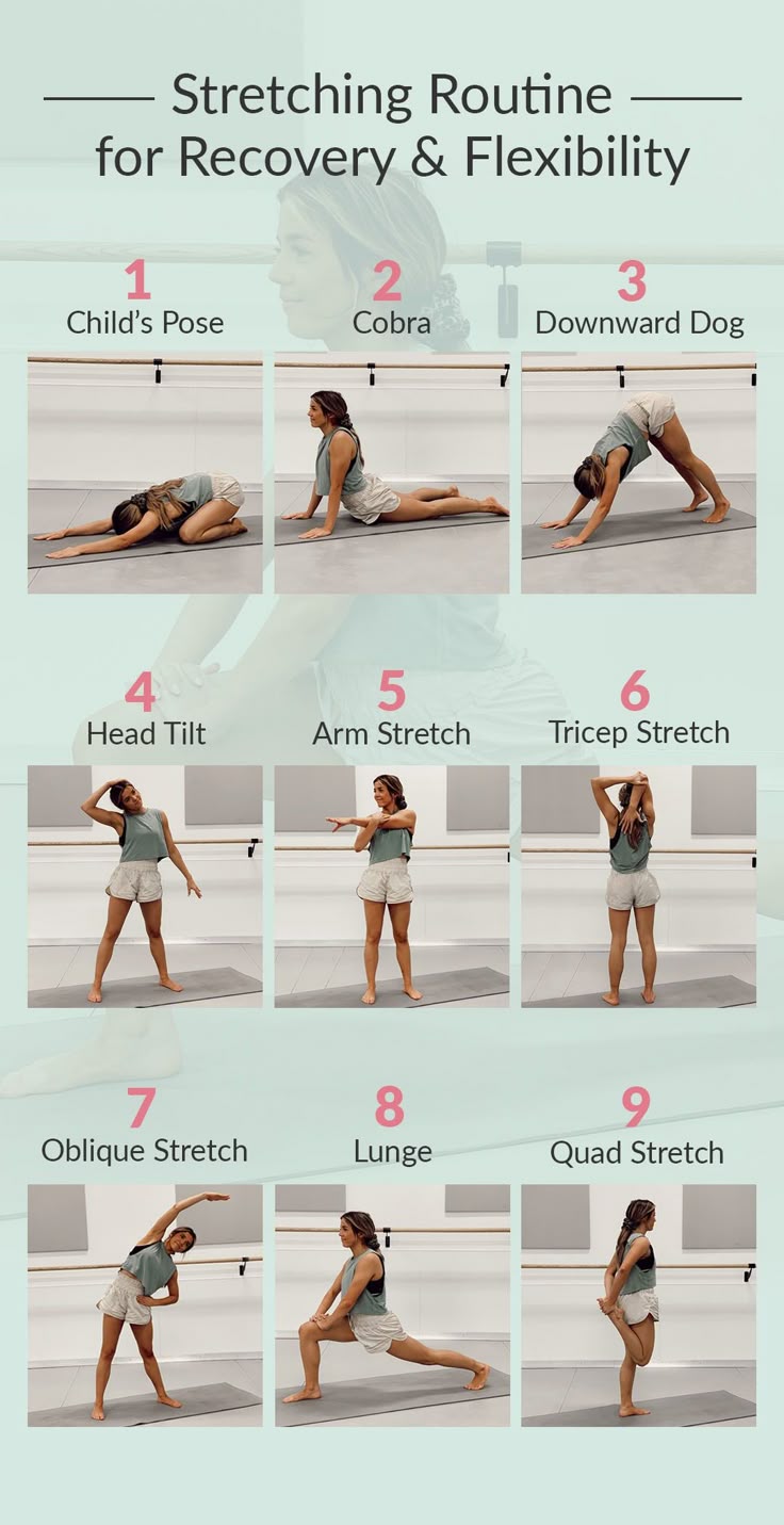 Stretching routine for recovery and flexibility