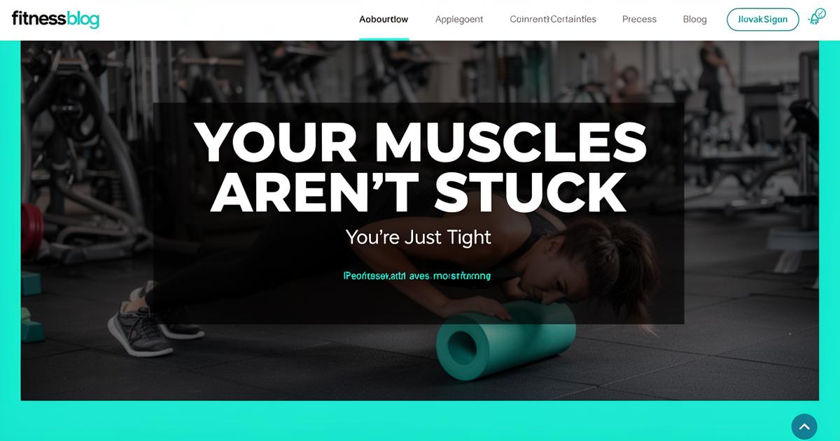 Your Muscles Aren't Stuck. You're Just Tight and Not Taking Care of Them.